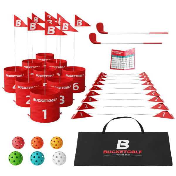 Save on bucket golf outdoor lawn golf game