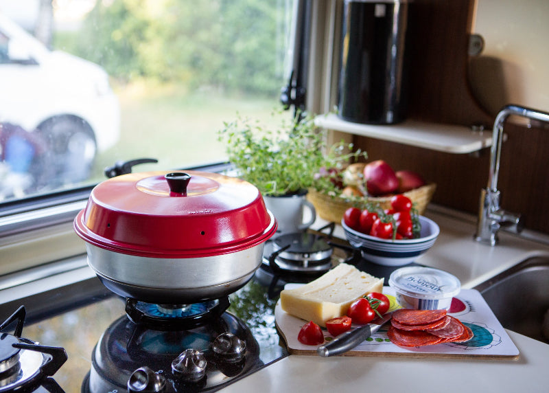 Save on Omnia: A clever portable stovetop oven that lets you bake almost anything over a camp stove.