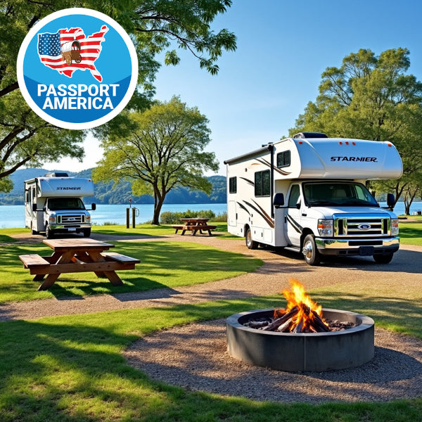 Save on Passport America. 50% off nightly rates at 1,900+ campgrounds across the US. One of the biggest single savings in the entire program.
