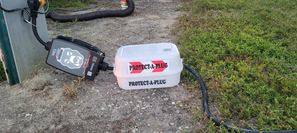 Save on Protect a Plug: Heavy-duty electrical outlet protectors for RV shore power connections.