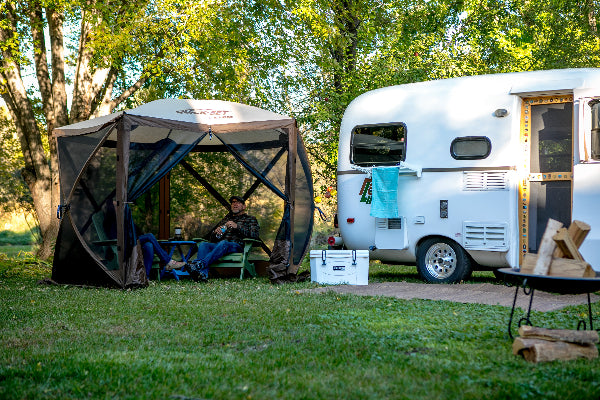 Pop-up canopies and outdoor shelters that set up in seconds.